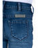 Image #4 - Cowgirl Tuff Girls' Medium Trouser Jeans, Blue, hi-res