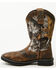 Image #3 - Cody James Boys' Tucker Western Boots - Broad Square Toe, Brown, hi-res