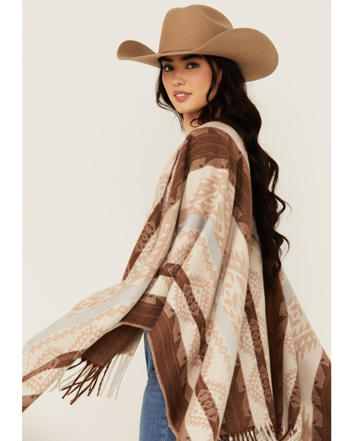 お歳暮 時期 Southwestern Edsel Women's Idyllwind Print Barn Boot | Shawl ジャケット・アウター