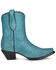 Corral Women's Turquoise Exotic Python Skin Western Boots - Snip Toe, Turquoise, hi-res