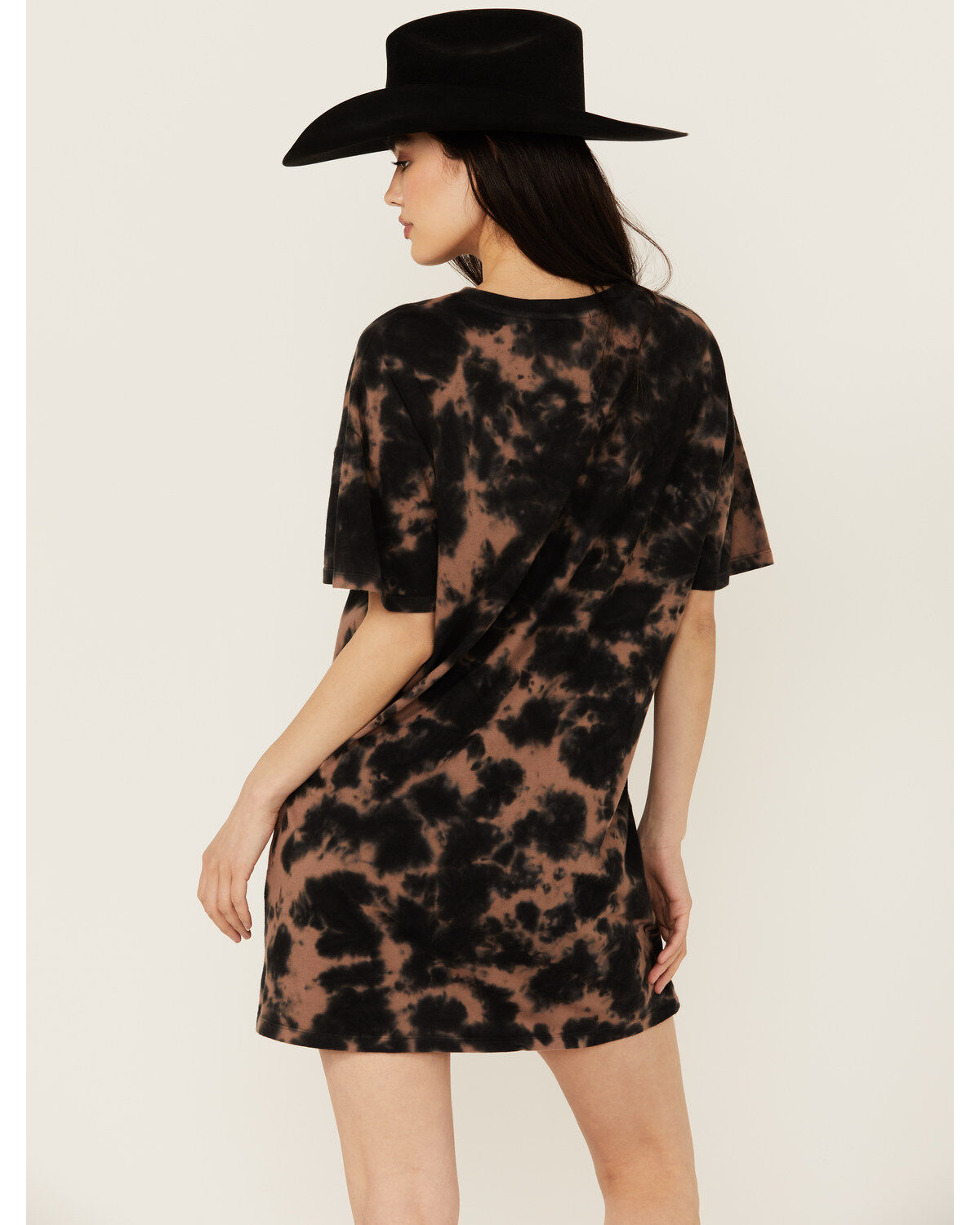 Image #4 - Rock & Roll Denim Women's Tie Dye Graphic Mini Shirt Dress, , hi-res