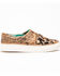 Image #2 - Corral Women's Floral Embroidered Glitter Inlay Sneakers, Black, hi-res