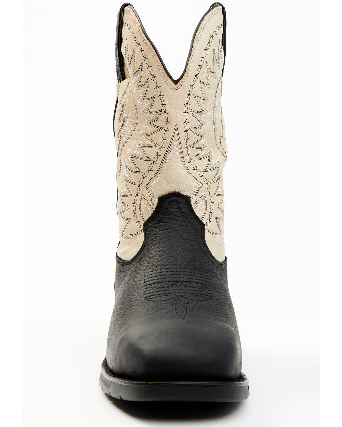 Image #4 - Rocky Men's Rugged Trail Pull On Western Work Boots - Steel Toe, , hi-res