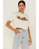 Panhandle Women's Desert Graphic Cropped Short Sleeve Boxy Tee , Ivory, hi-res