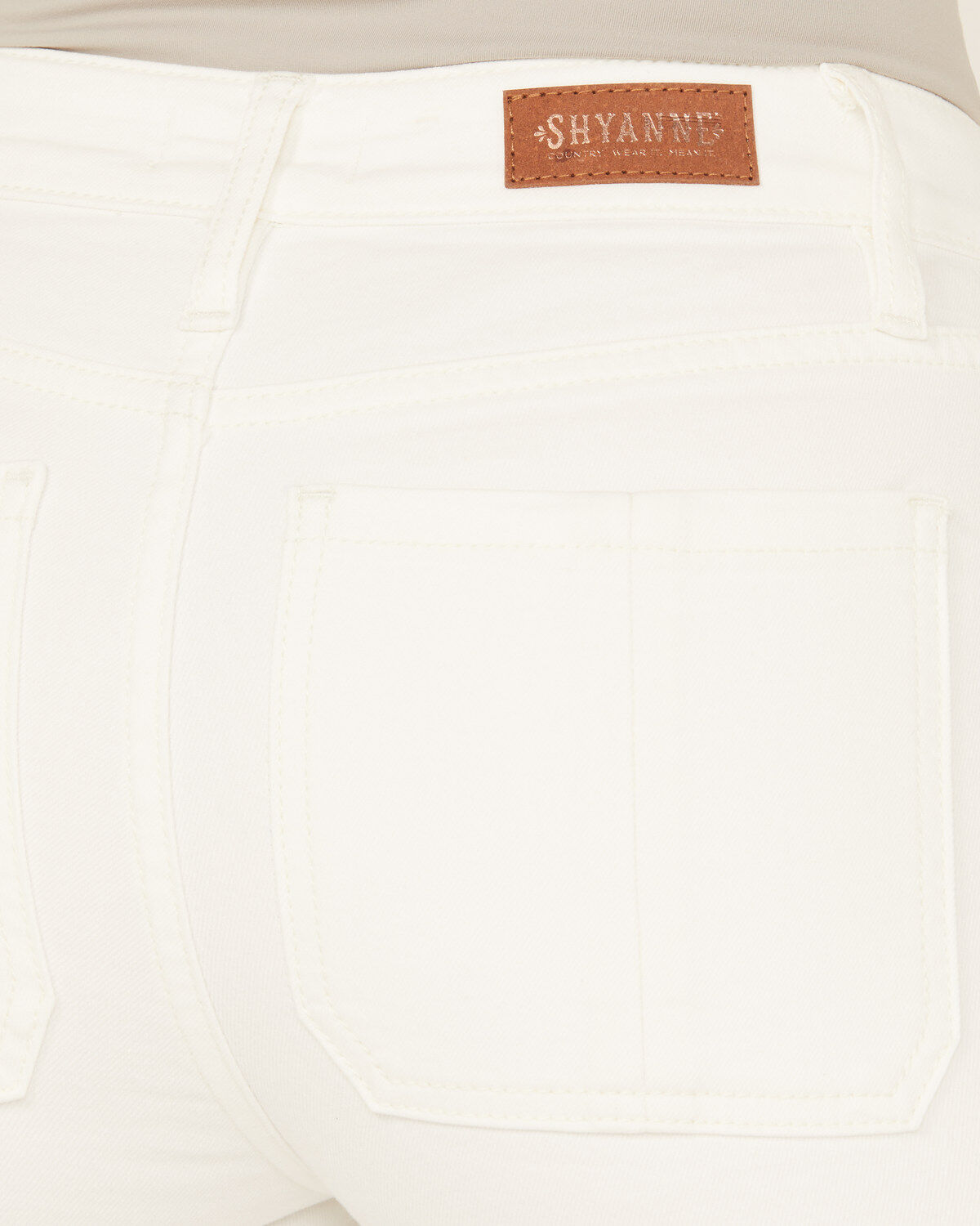 Image #4 - Shyanne Women's Cloud Dancer High Rise Super Flare Stretch Jeans, , hi-res