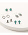 Image #1 - Shyanne Women's Heart And Cross Earring Set - 5 Piece, Silver, hi-res