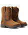 Image #1 - Ariat Women's Anthem Shortie Waterproof Western Performance Boots - Round Toe, Brown, hi-res