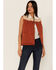 Image #1 - Idyllwind Women's Color Block Puffer Vest, Brown, hi-res