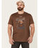 Image #1 - Brothers and Sons Men's Brown Yosemite Bear Graphic Short Sleeve T-Shirt, Brown, hi-res