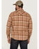 Image #4 - Pendleton Men's Canyon Plaid Pearl Snap Western Shirt, Tan, hi-res