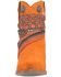 Image #4 - Dingo Women's Suede Bandida Western Booties - Round Toe, Orange, hi-res