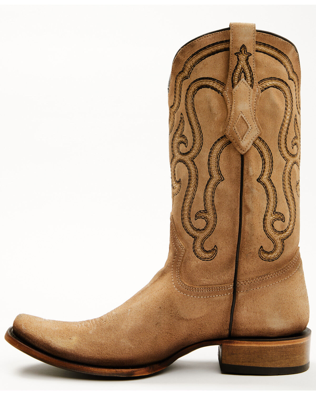 Image #3 - Corral Men's Suede Western Boots - Square Toe, Sand, hi-res