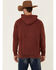 Image #4 - Stetson Men's Red Mineral Wash Distressed Eagle Graphic Hooded Sweatshirt, Blue, hi-res