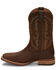 Image #3 - Justin Men's Tallyman Brown Western Boots - Broad Square Toe, , hi-res