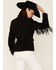 Any Old Iron Women's Beaded Fringe Blazer Jacket, Black, hi-res