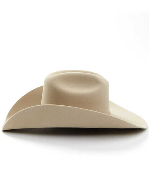 Serratelli 10X Waco Dark Belly Fur Felt Cattleman Self-Band Western Hat , Tan, hi-res