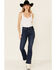 Levi's Women's 725 Lapis Dark Horse Bootcut Jeans, Blue, hi-res
