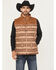 Image #1 - Ariat Men's Crius Southwestern Print Concealed Carry Insulated Vest, Khaki, hi-res
