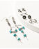 Shyanne Women's Prism Skies Cross Earring Set - 6-piece, Silver, hi-res