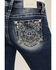 Image #2 - Miss Me Women's Medium Wash Mid Rise Paisley Embroidered Bootcut Jeans, , hi-res