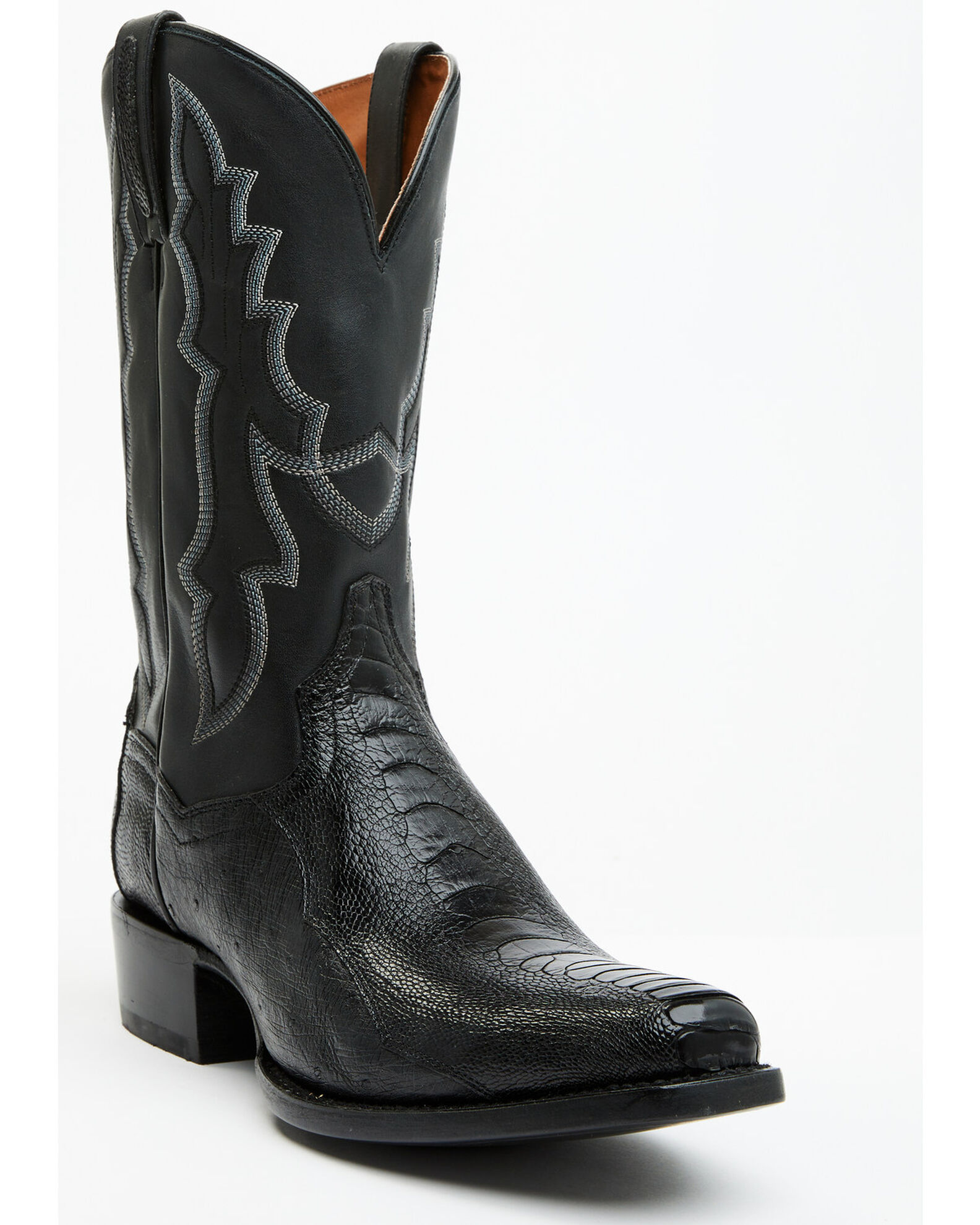 Dan Post Men's 12" Exotic Ostrich Leg Western Boots