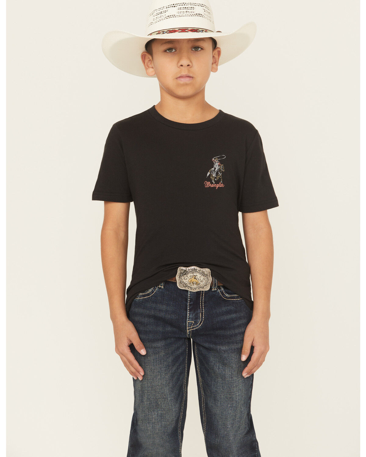 Product Name:  Wrangler Boys' Cowboy Short Sleeve Graphic T-Shirt