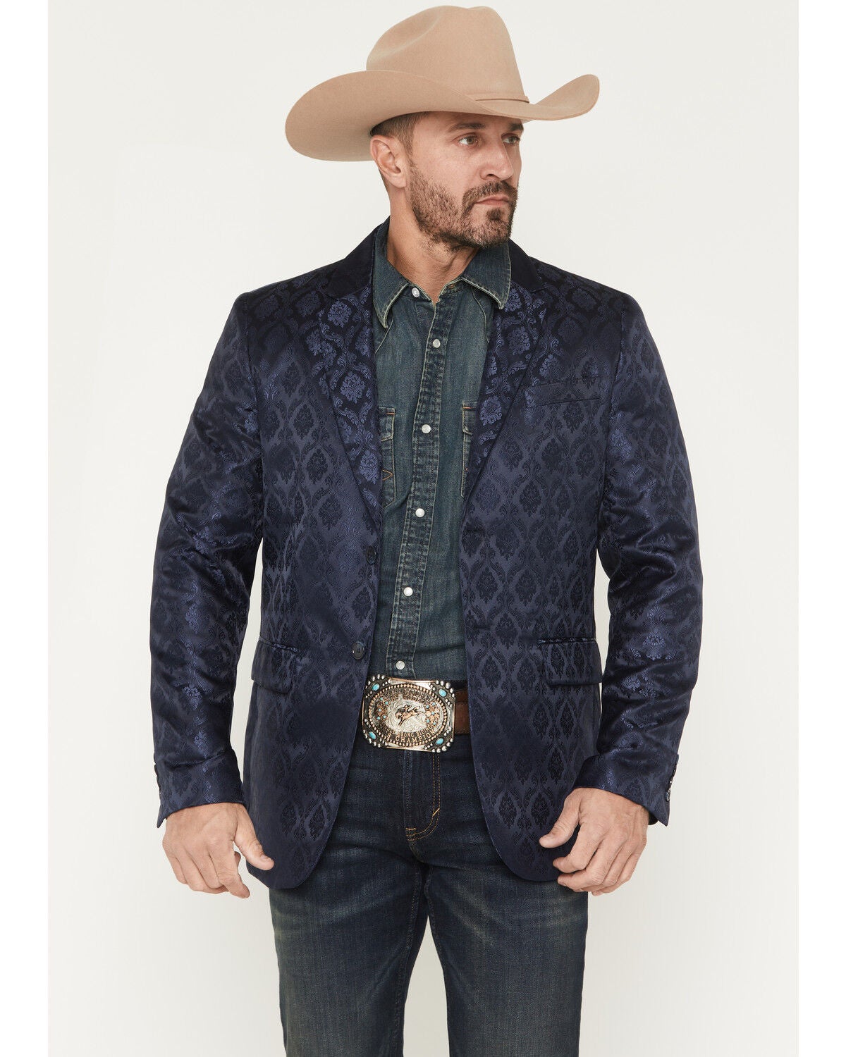 Product Name:  Rock & Roll Denim Men's Southwestern Striped Berber Jacket