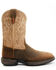 Brothers & Sons Men's Tyche Obsessed Bone Performance Leather Western Boots - Broad Square Toe , Brown, hi-res