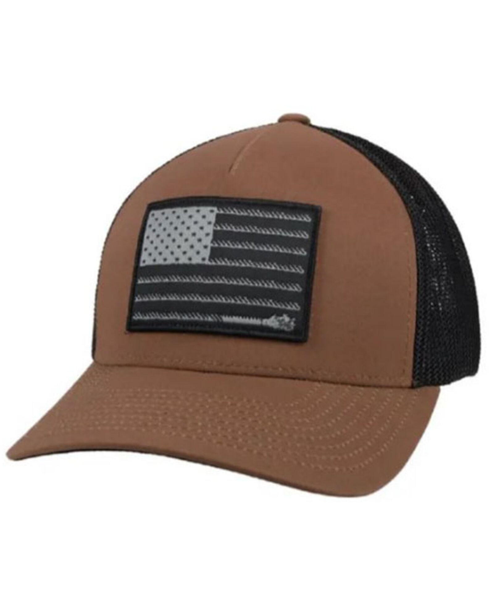 Hooey Men s Liberty Roper Flag Patch Mesh Back Ball Cap