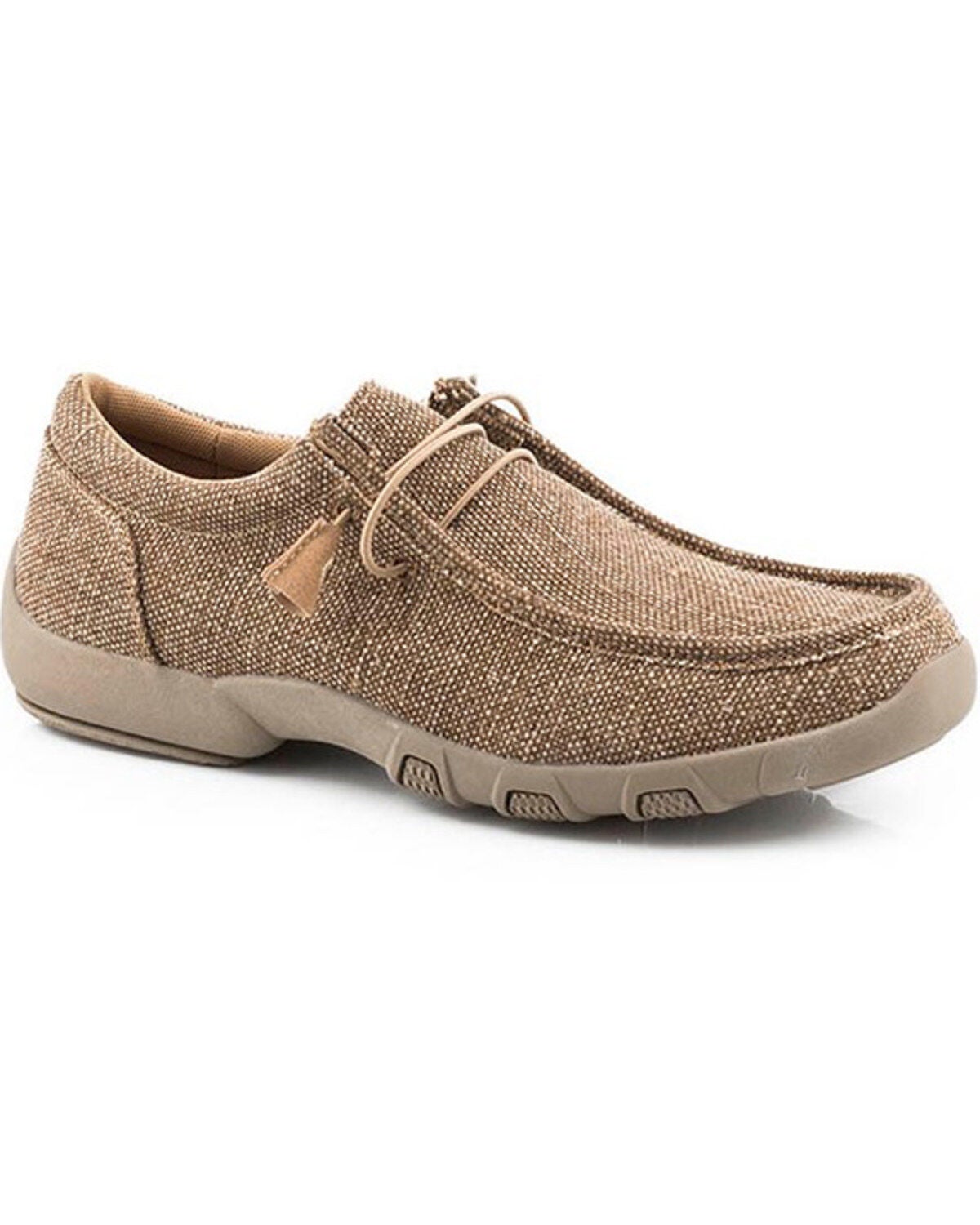 Roper Men's Chillin Casual Chukka Shoes - Moc Toe, Tan, hi-res