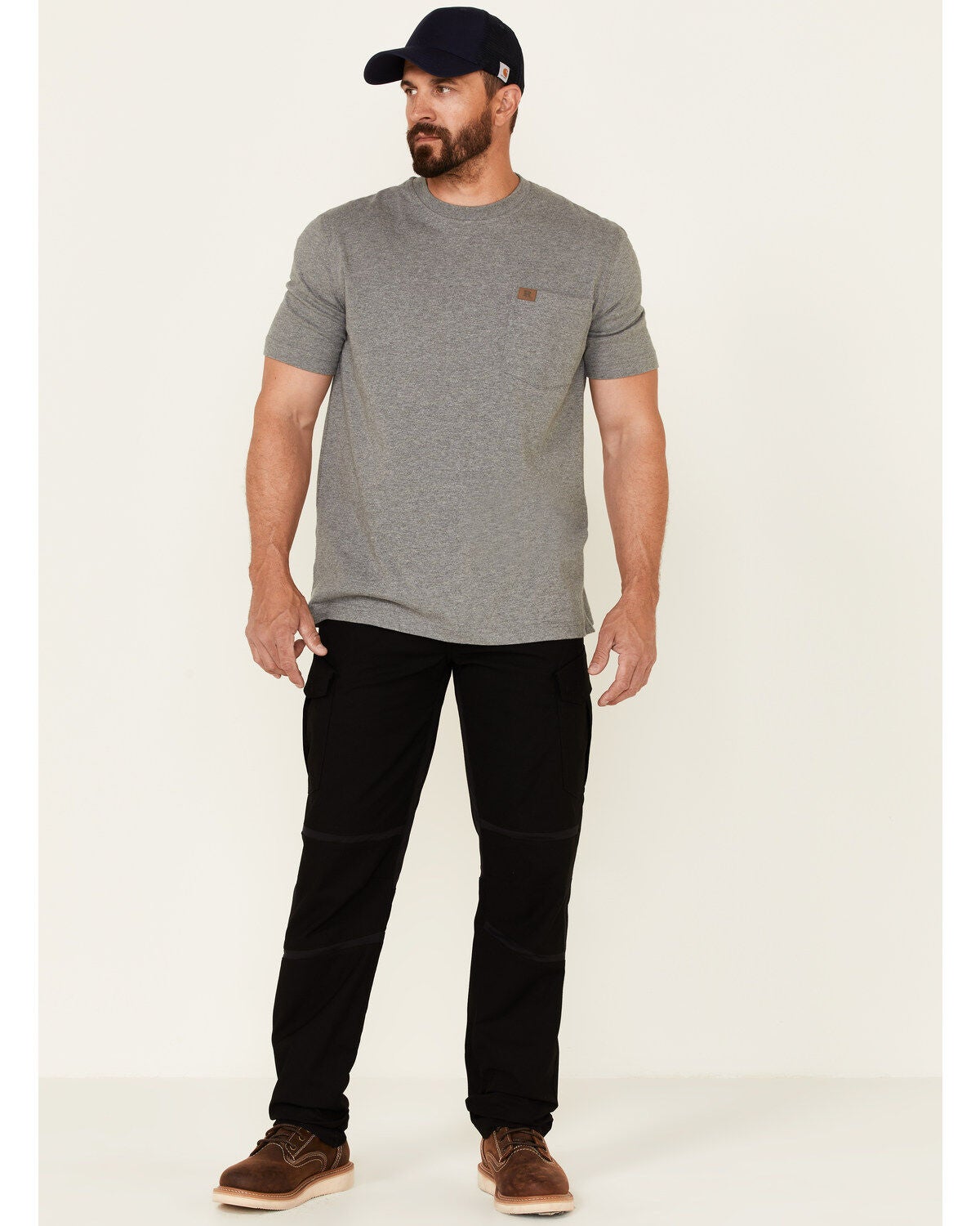 Ariat Men's M5 Rebar Durastretch Ripstop Cargo Tapered Straight Work Pants, Black, hi-res