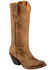 Lucchese Women's Laurelie Embroidered Floral Western Boots, Brown, hi-res