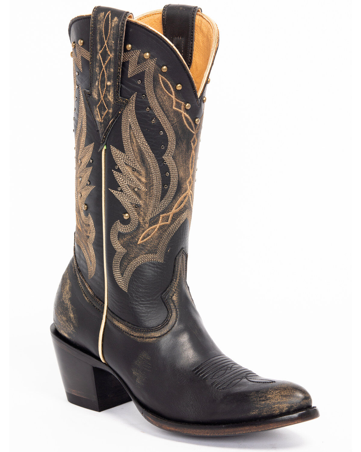 black non slip cowgirl boots