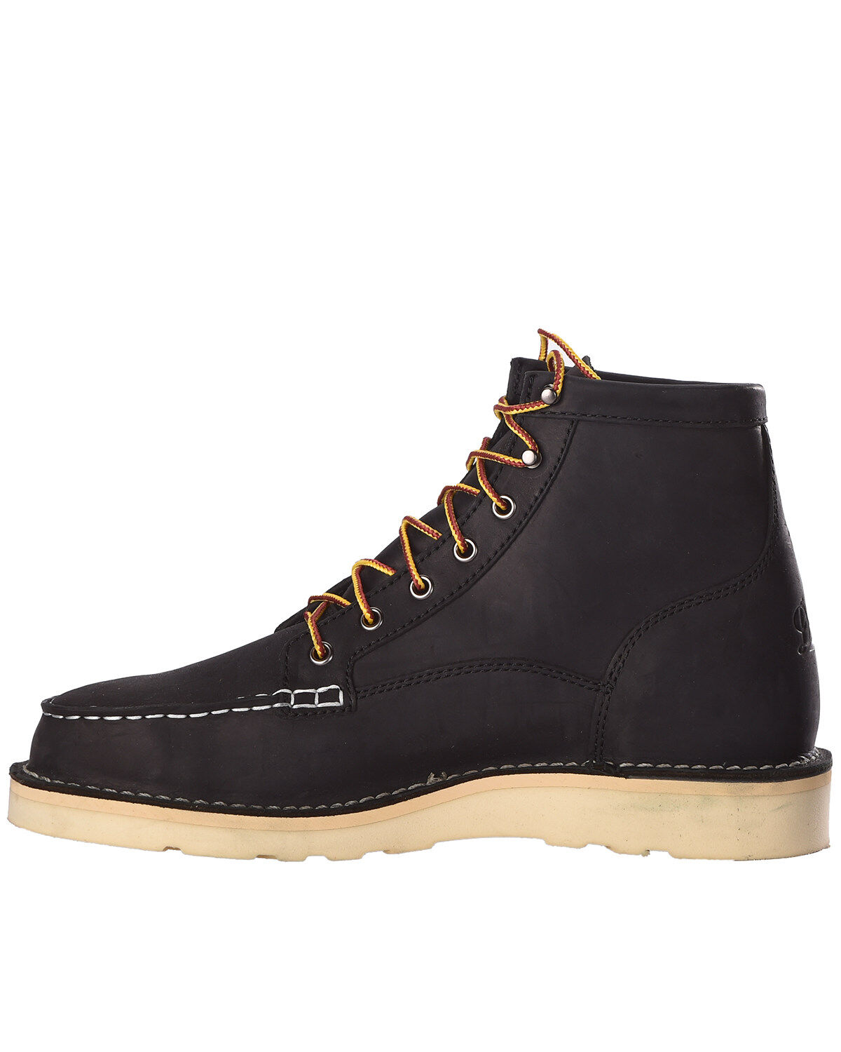 Image #3 - Danner Men's Bull Run Moc Toe Boots - Steel Toe, Black, hi-res