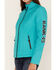 RANK 45 Women's Softshell Jacket, Turquoise, hi-res