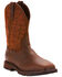 Ariat Men's Brown Groundbreaker H20 Wide Square Toe Boots - Steel Toe , Dark Brown, hi-res
