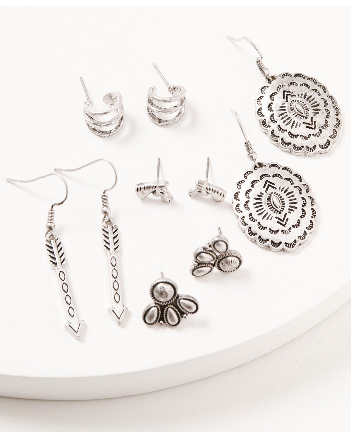 Shyanne Women's Shiloh Ridge Earring Set - 5 Piece, Silver, hi-res