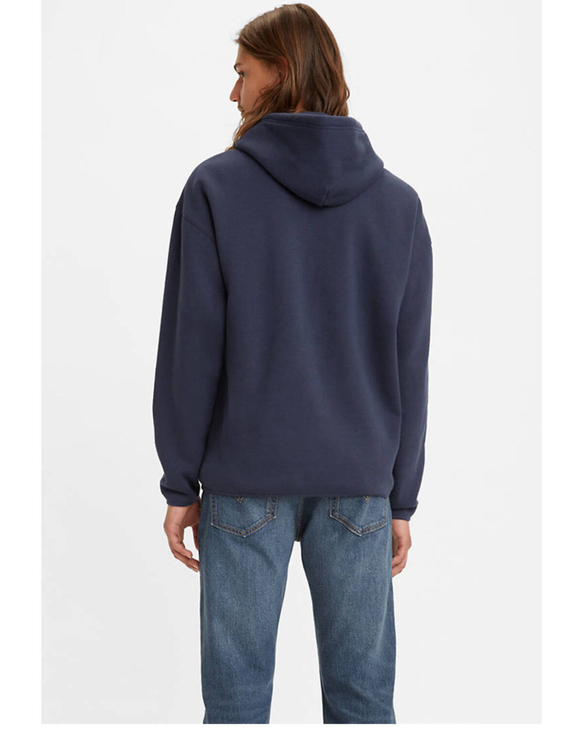 Image #2 - Levi's Men's Peacoat Blue & Thyme Utility Hooded Sweatshirt, Navy, hi-res