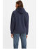Image #2 - Levi's Men's Peacoat Blue & Thyme Utility Hooded Sweatshirt, Navy, hi-res