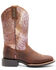 Shyanne Women's Antiquity Western Performance Boots - Broad Square Toe, Brown, hi-res