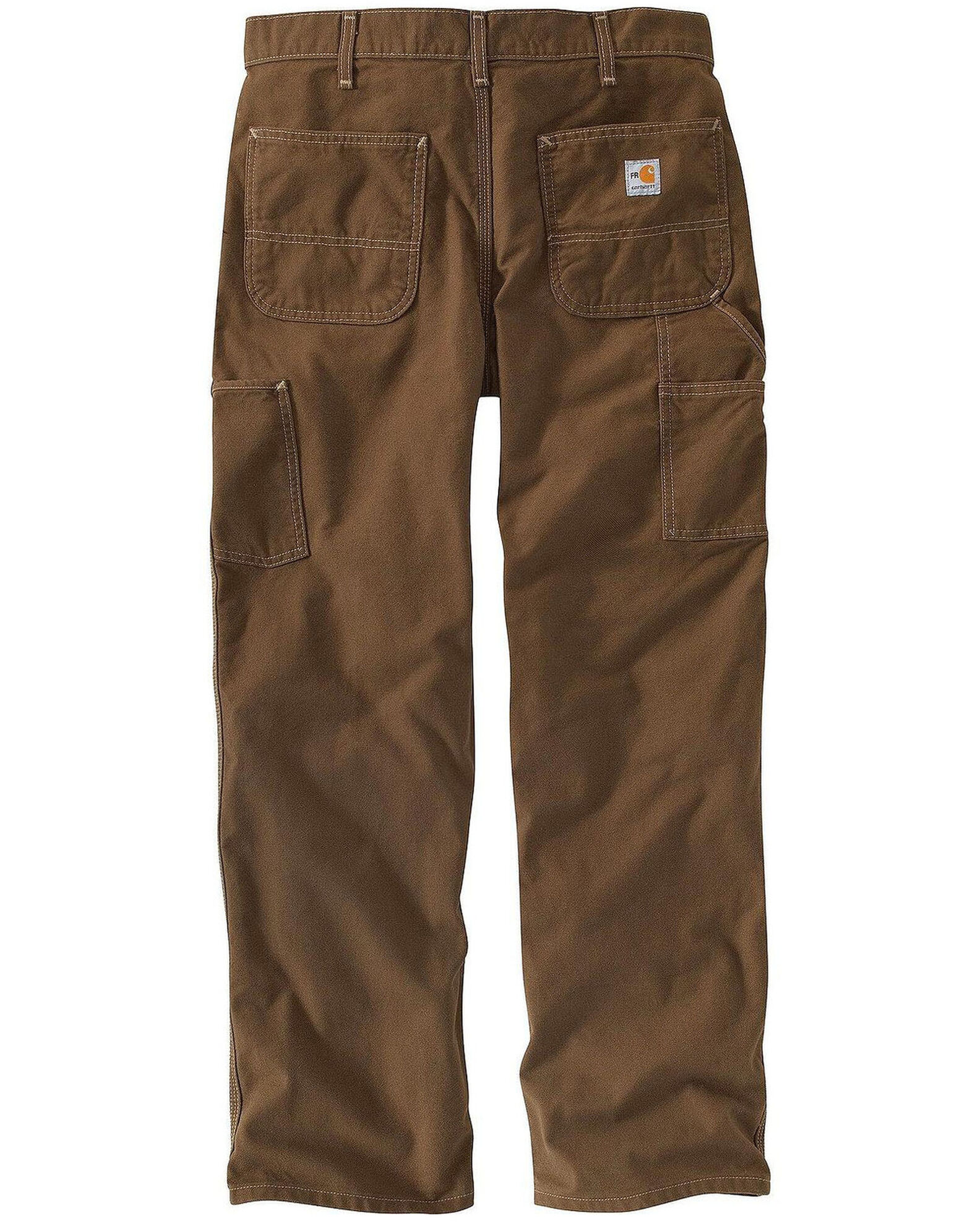 Ringback dangerous Army Carhartt Men's FR Brown Washed Duck Dungaree Work Pants - Big | Boot Barn