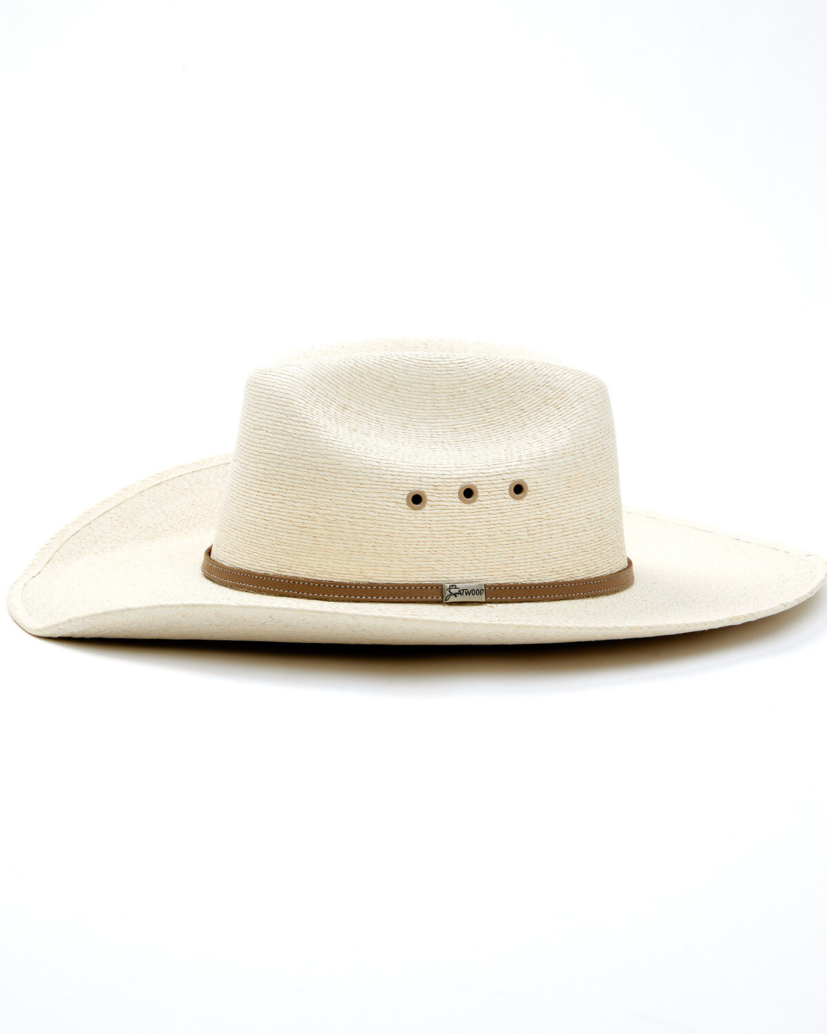 Image #3 - Atwood Men's Throroughbred 7X Straw Cowboy Hat, Natural, hi-res