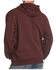 Carhartt Men's Hooded Logo-Sleeve Sweatshirt, Wine, hi-res