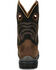 Image #5 - Justin Men's Warhawk Slickline 11" Waterproof Pull-On Work Boots - Soft Toe, Brown, hi-res