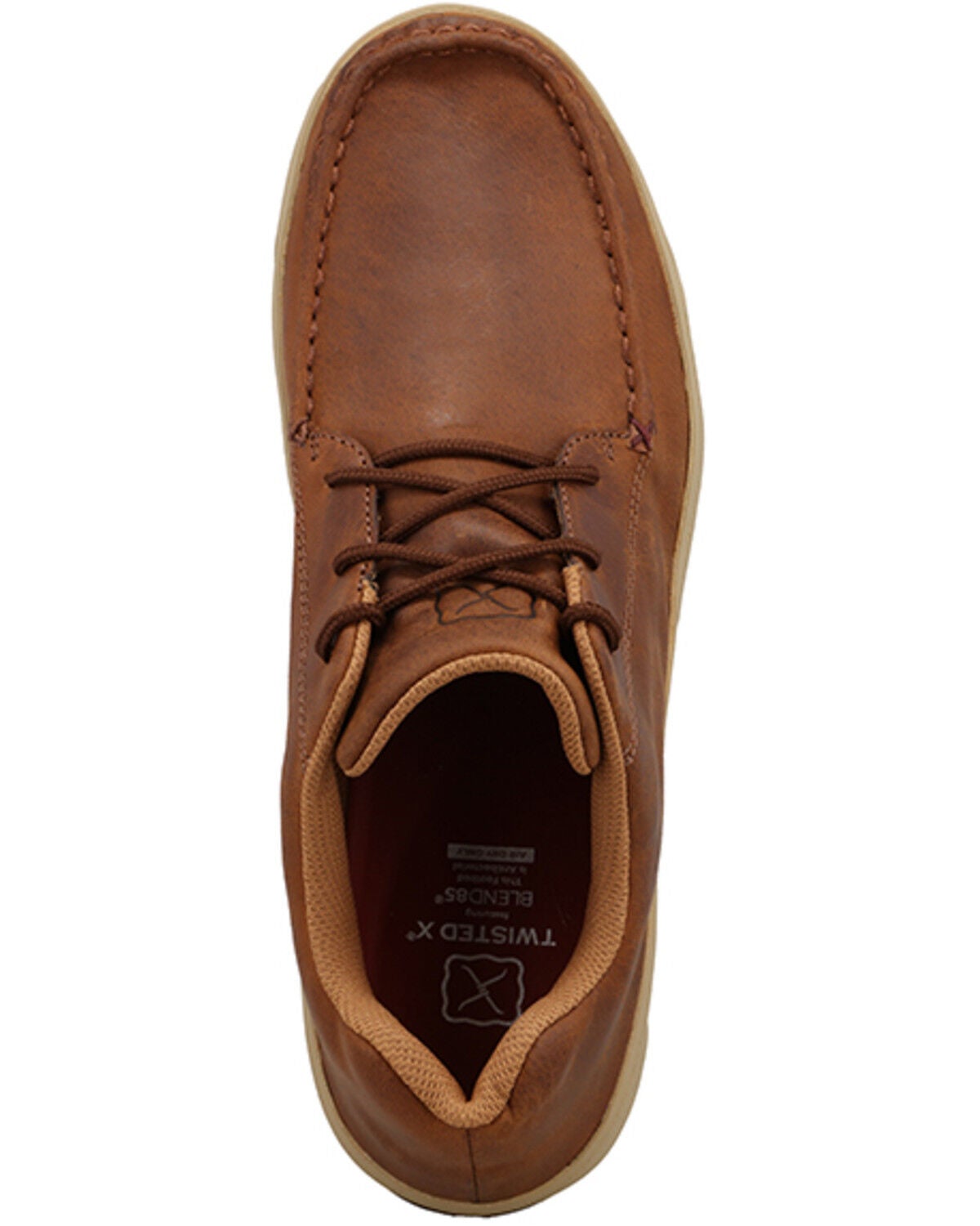 Image #6 - Twisted X Men's Peek-A-Boo Matrix Collection&trade; Casual Shoes - Moc Toe, Bark, hi-res