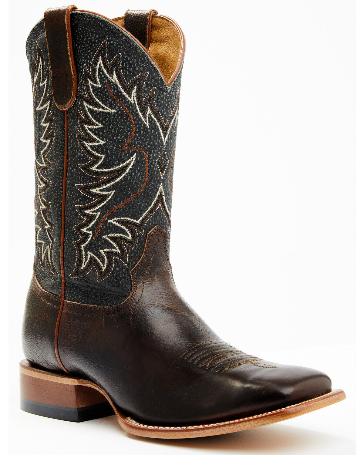 Image #1 - Cody James Men's Montana Western Boots - Broad Square Toe, Dark Brown, hi-res