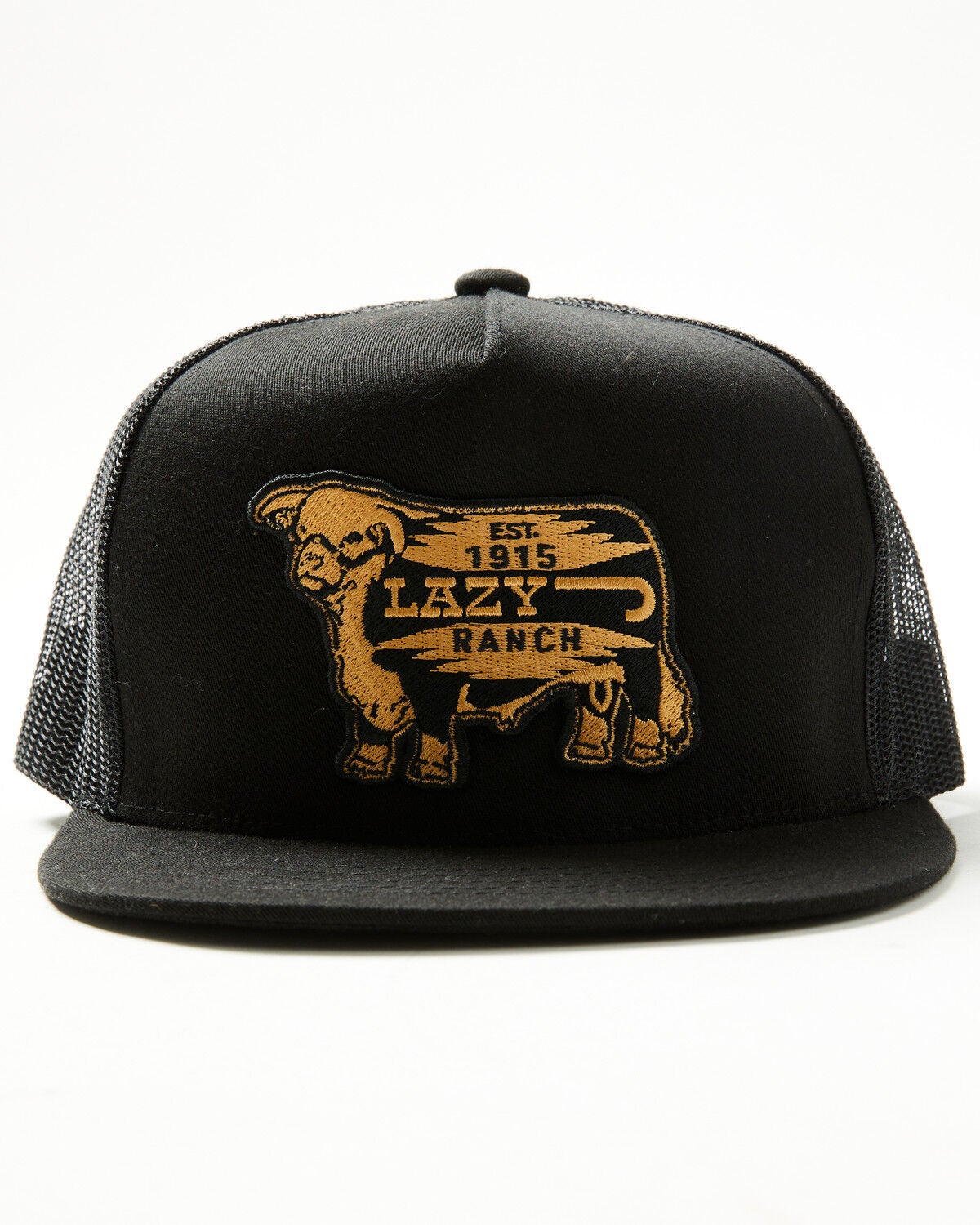 Image #1 - Lazy J Ranch Wear Boys' Gold Rush Ball Cap, Black, hi-res