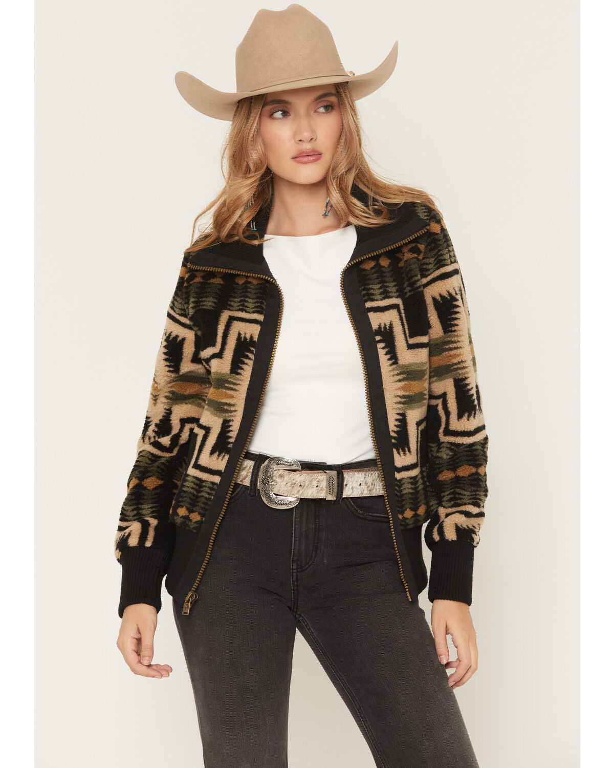 Pendleton Women's Foxglove Jacket, Green, hi-res