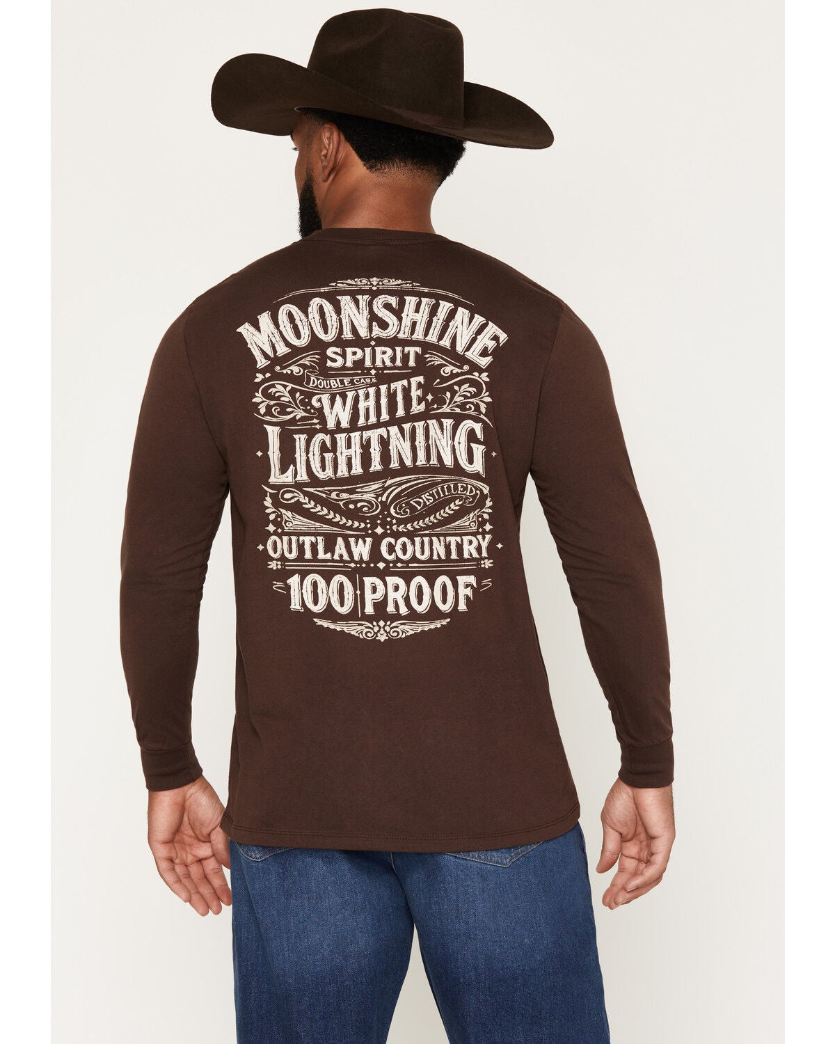 Moonshine Spirit&reg;&nbsp;Men's Moonshine Still Long Sleeve Graphic T-Shirt, Brown, hi-res