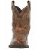 Laredo Women's Brown Shortie Western Booties - Round Toe, Brown, hi-res